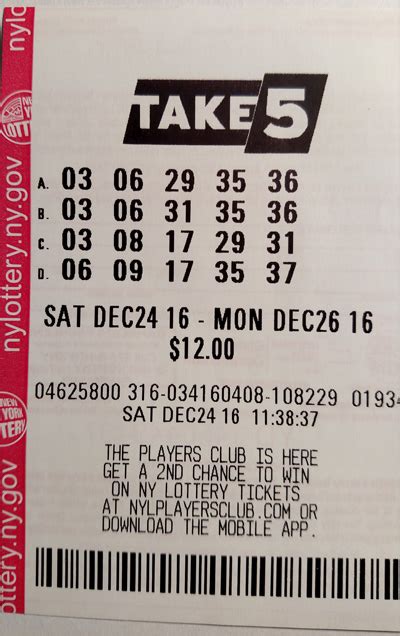 take 5 lottery winning numbers